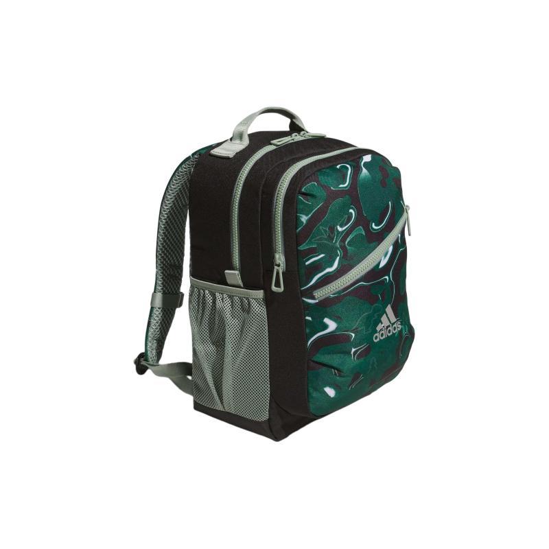 adidas Recycled Polyester Plain Weave Fabric Backpack Regular Men's Silver Green Adidas IK4844