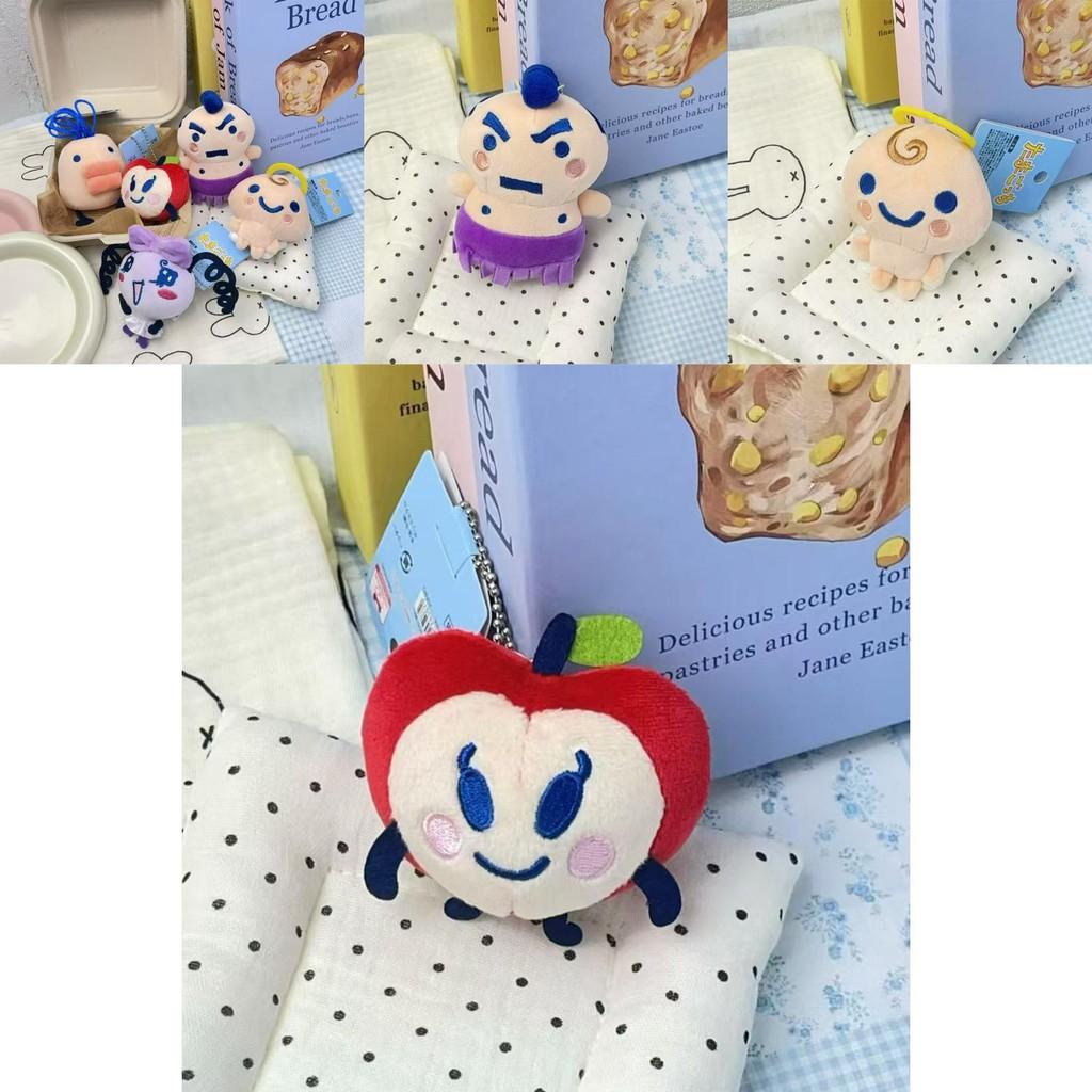 Tamagotchi Gakko Apfel Plüschtier mit Zeichentier-Design für Sammler