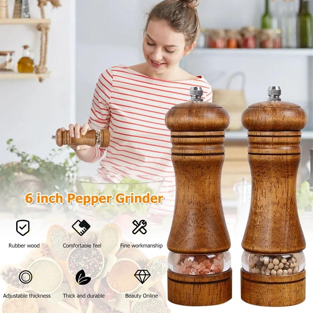 Keramik-Rotor Salz-Pfeffer-Mühle Nachfüllbare Mahlflasche Manuelle Pfeffermühle für die Heimküche