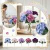 5-huvud Konstgjorda Hortensiablommor För Heminredning Och Blomsterarrangemang