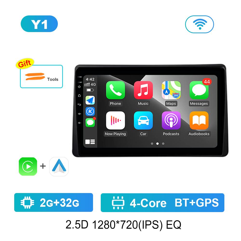 

10,1-дюймовый автомобильный радиоприемник, мультимедийный проигрыватель, ОС Android Carplay для Renault Duster HM 2 II 2020 - 2025, 2,5-дюймовый экран, GPS Navi, WiFi BT