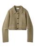 Emi Stand Collar Knit Jacket 13WNJ245033BEGF