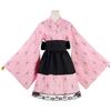 Cosplay Demon Slayer Shinobu Kocho Hashira dell'Insetto Vestito da Cameriera & Uniforme con Spada Prop di Kanae