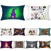 New Halloween Cartoon Series Peach Skin Waist Pillowcases Throw Pillowcases Wish Back Pillow Cases
