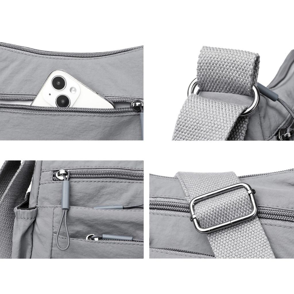 Multi-compartment Casual and Lightweight Crossbody Bag for Women