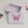 Ins Style Girl DIY Hand Account Sticker Goo Card Storage Box Student Desktop Finishing Star Card Storage Iron Box