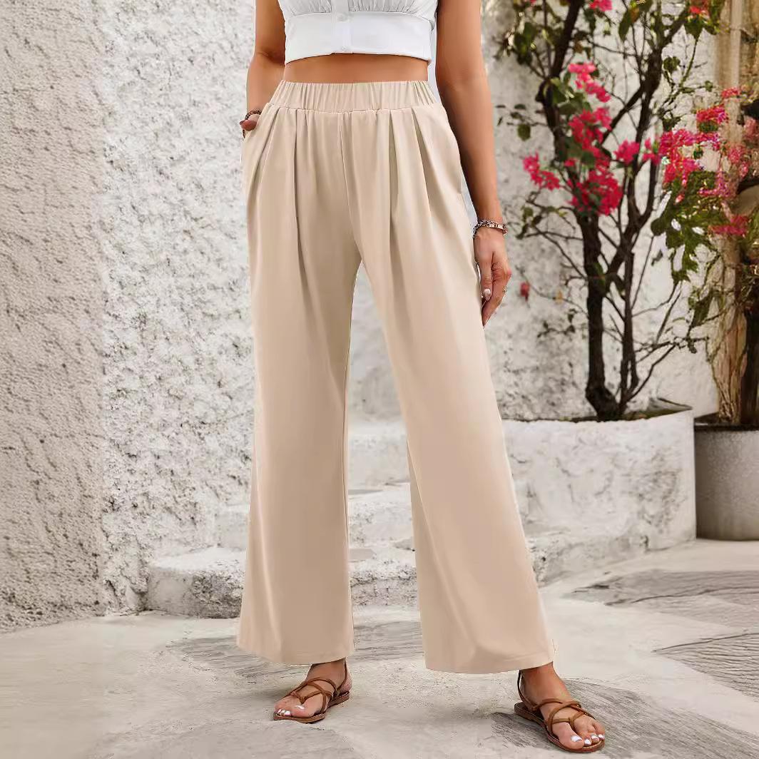 

Женские повседневные свободные удобные домашние широкие брюки для занятий йогой L хаки