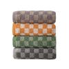 100% Cotton Checkerboard Towel - Absorbent, Thick, and Soft (34x75cm)