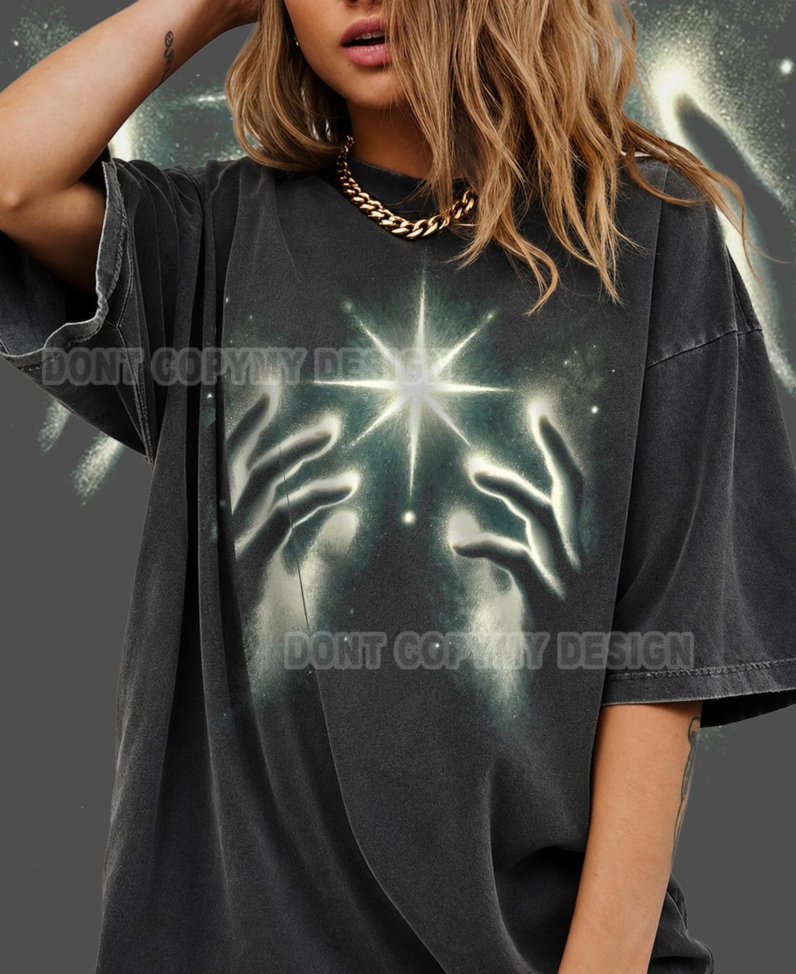 Mystical Magic Hands Shirt, Celestial Graphic Tee, Spiritual Energy Shirt, Witchy Aesthetic Vintage T Shirt 3XL