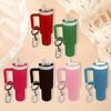 12pcs, Mini Beverage Container Keychain with Removable Lipstick Holder - Ideal for Backpacks, Easter, Mother's Day Gifts. Presents