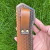 21CM Carve Designs Fixed Knife Holder Full Grain Cowhide Scabbard Universal Knife Cover Case for Hunting Knife Holsters