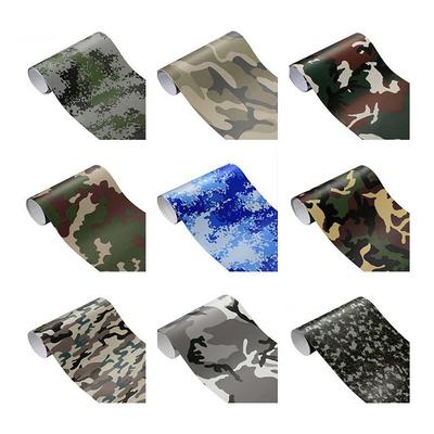 30cm*100cm Green Camo Car Sticker Woodland Digital Desert Decal Car Vinyl PVC Exterior Accessories