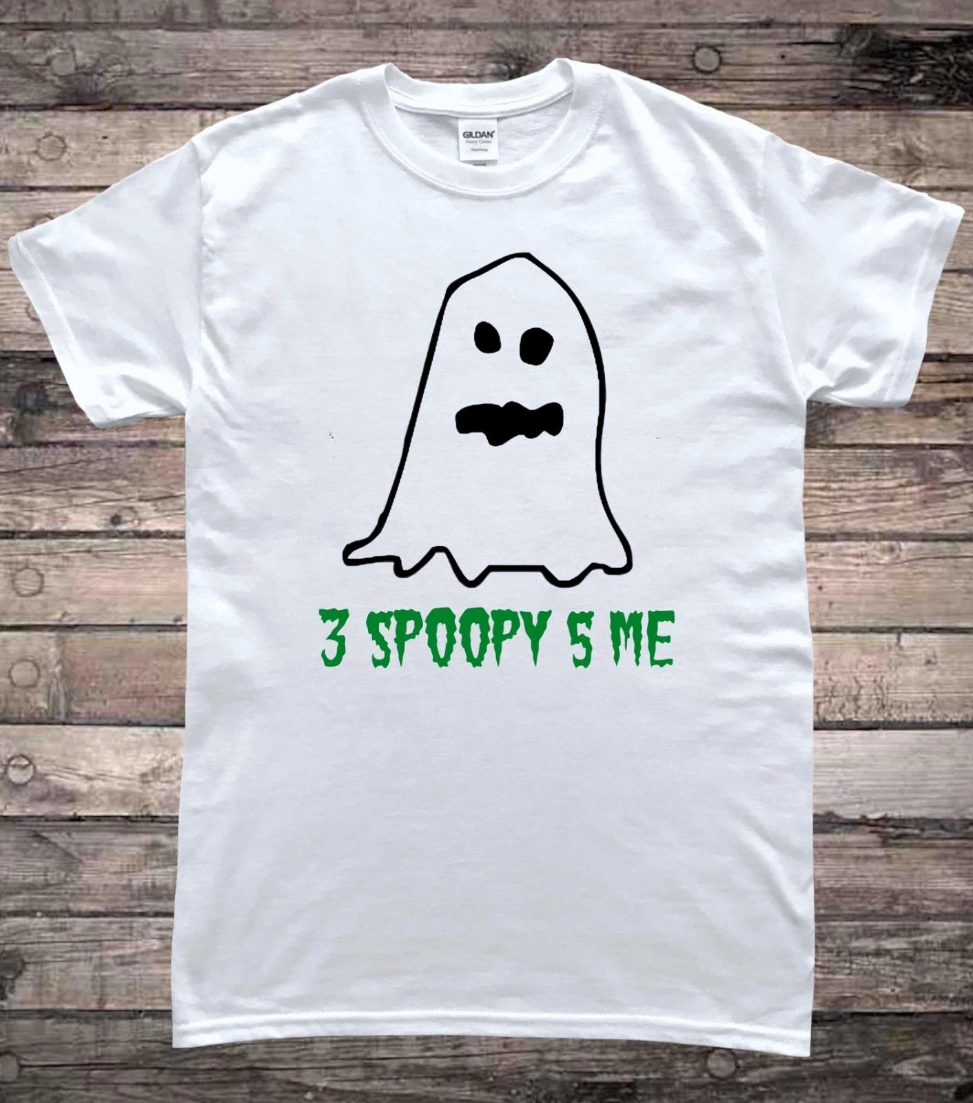 3 Spoopy 5 Me Halloween Ghost T-Shirt M