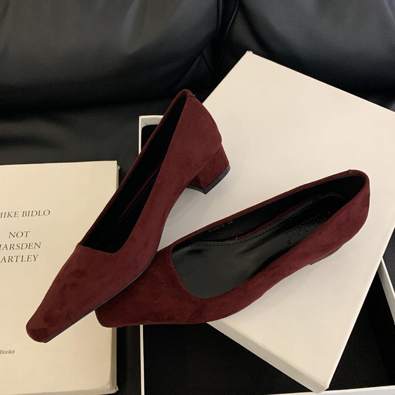 Fashion SUOJIALUN 2025 Spring New Brand Shallow Slip On Women Boat Shoes Square Low Heel Single Shoes Elegant Outdoor Dress Pumps Shoes