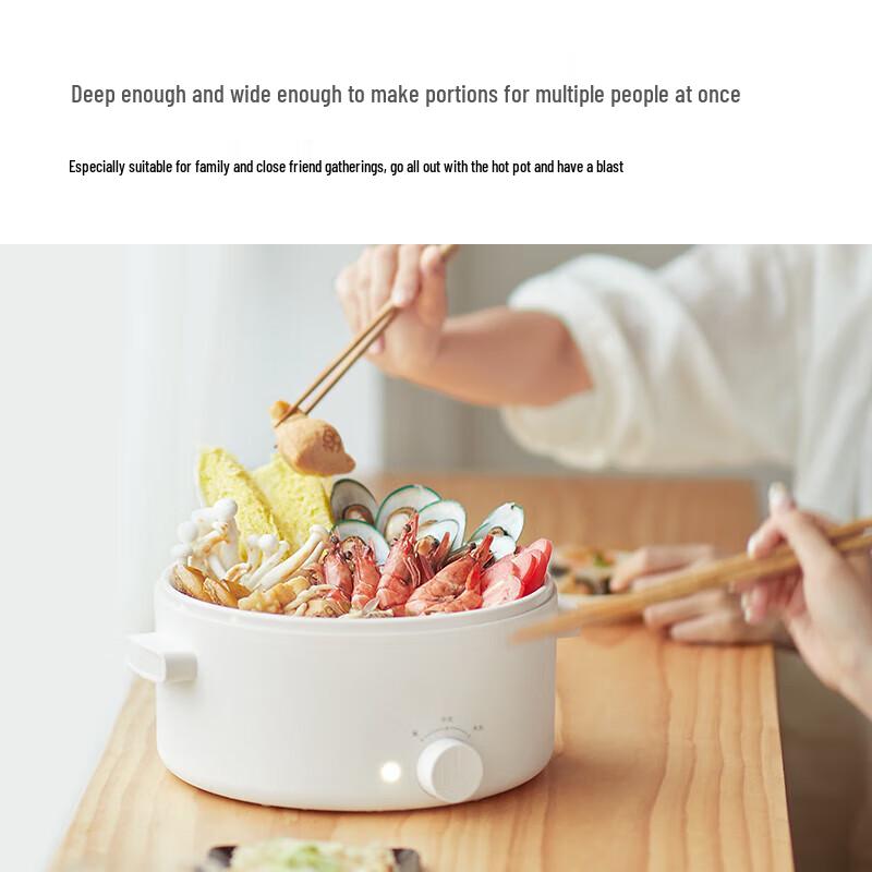 OULEKELISHI 3L Multifunctional Electric Hot Pot CN plug (adapter included)