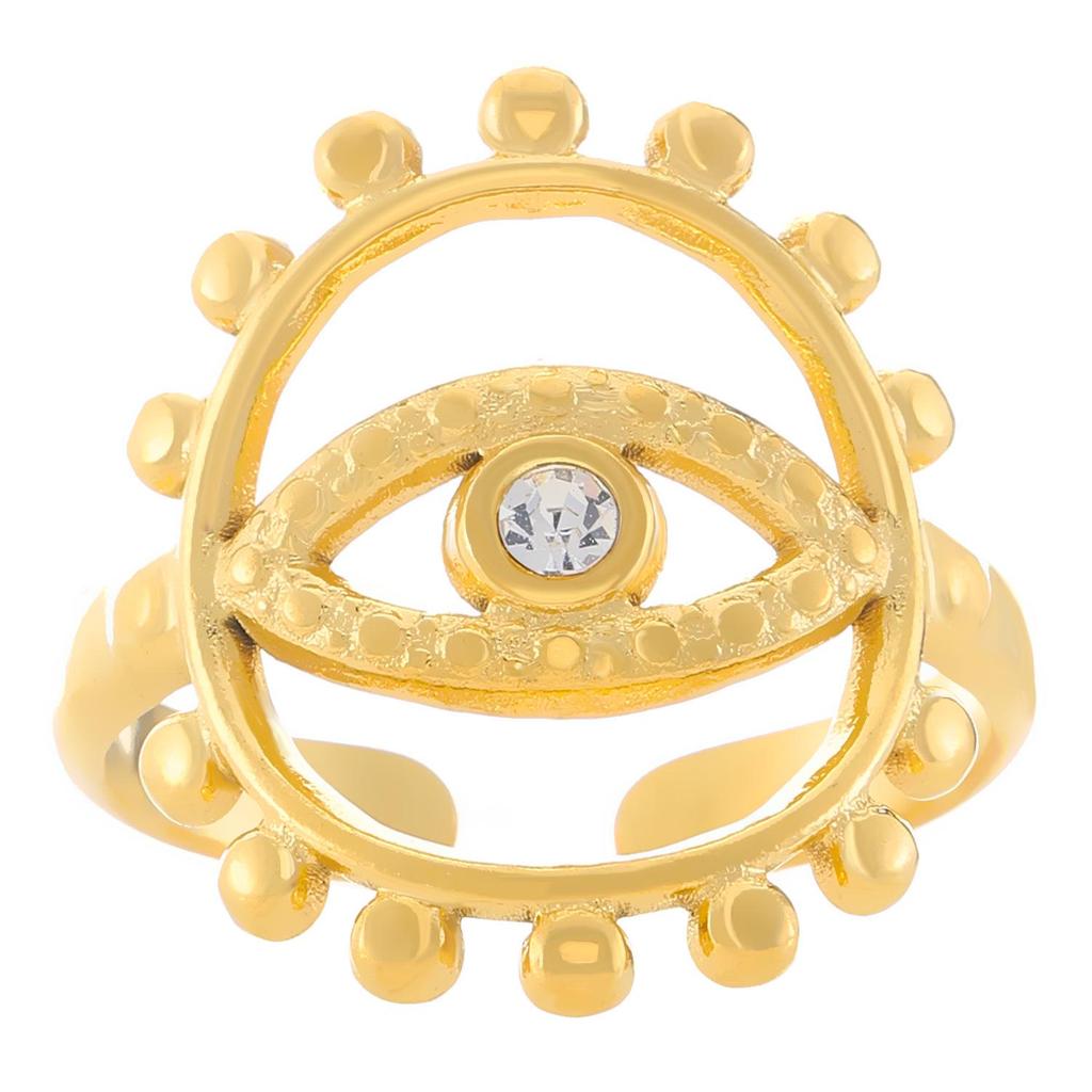 High-End Edelstahl Blumen- & Seestern Offener Ring für Damen