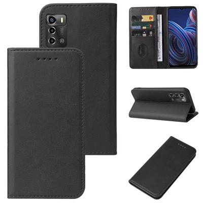 Kožené pouzdro na telefon se magnetickým uzávěrem pro ZTE Blade A72 2022