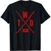 Walking Dead TWD Seizoen X Logo T-shirt, Unisex-Volwassenen, Zwart, Klein, Korte Mouw