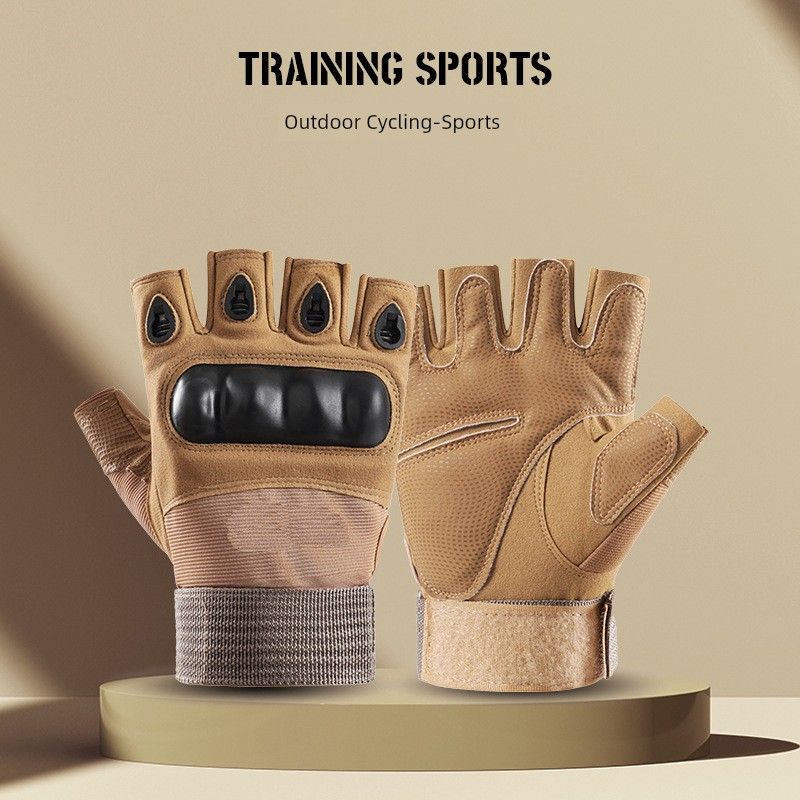 Tactical Gloves Full Finger All Year Round Outdoor Hiking Sports Fitness Touch Screen Non Slip Abrasion Resistant Fighting Cycling Training Gloves