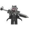 Warrior King Guts from Berserk: Third-Party Minifigure Building Block Weapon Magnetic Cape & Horse Compatible