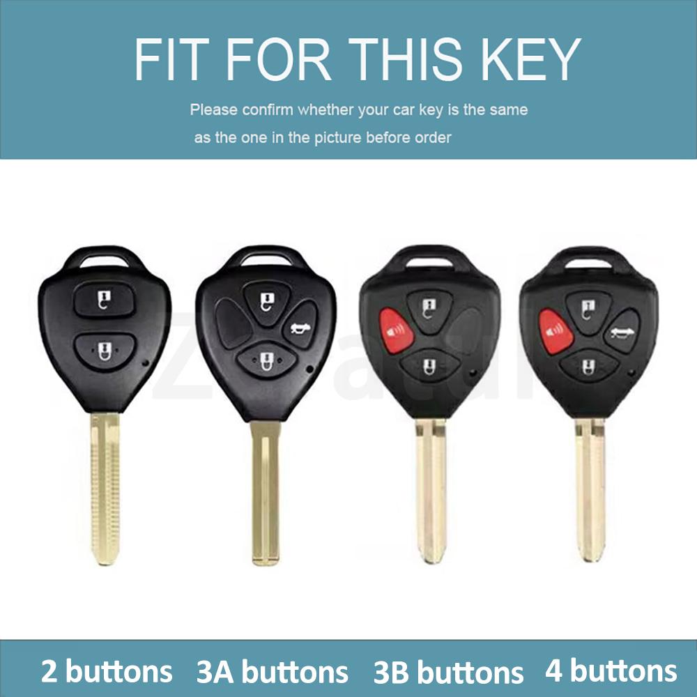Tpu Keyless Keychain Shell Car Key Case Cover For Toyota Rav4 Crown Avalon Venza Matrix Yaris 4Runner Blank Corolla Camry Reiz