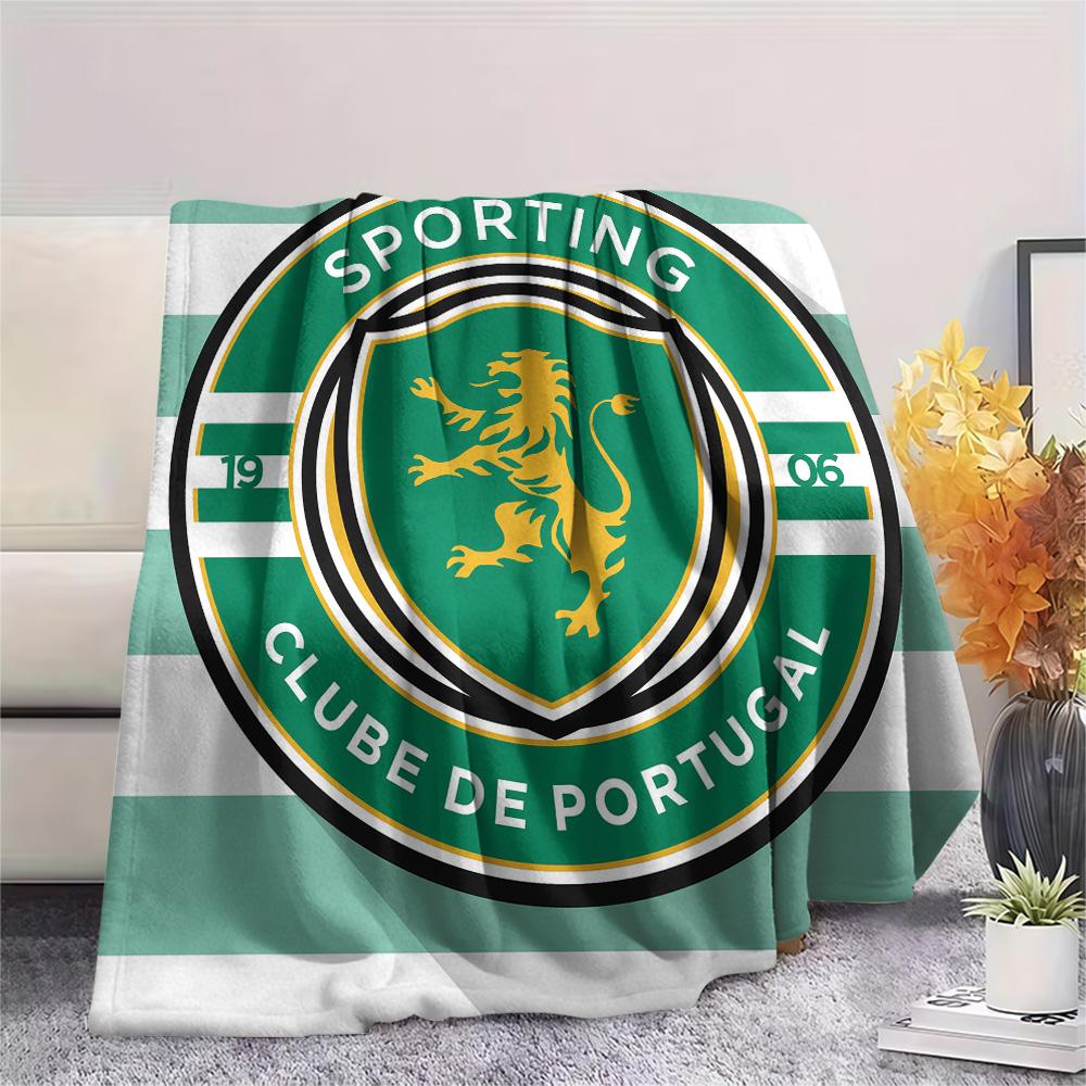 Sporting CP Print Flannel Blanket, High Quality Comfortable for All Seasons, Home Decor, Warmth and Comfort, Perfect for Christmas Gifts