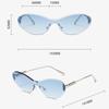 New Stylish Sunglasses for Women Men Ins Style Small Frame UV400 Sun Glasses Goggles Unisex Fashionable Shades Eyewear
