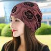 Moon Hat Cotton Breathable Light Turban Cap Air Conditioning Cap Hat Female Spring and Fall Thin Section Lined Head Wrapping Cap