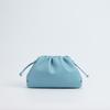 Soft Cloud Shape Leather Crossbody Bag Women Small Size Genuine Cowhide Adjustable Strap Daily Wear