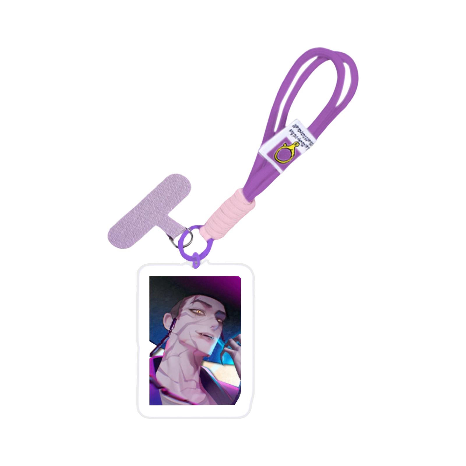 

Peripheral Acrylic Pendant Mobile Phone Clip Wrist Strap DIY Gift One Size