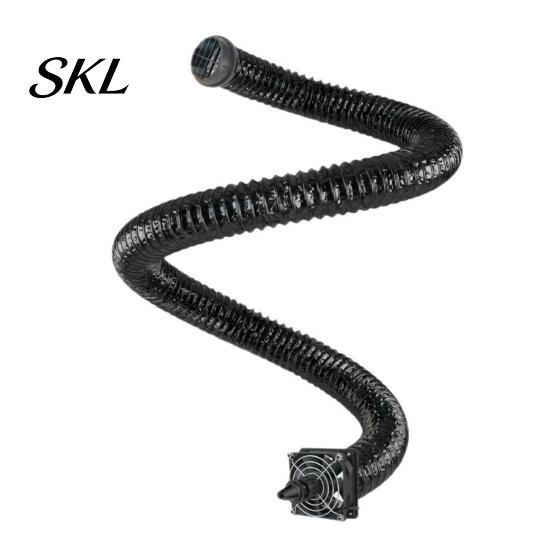 Flexible Car Air Duct Tube Conditioning Ventilation Hose for Back Seat, Portable with Vent Extension For Pets USB Flow Fan, Adjustable Pipe SUV Truck