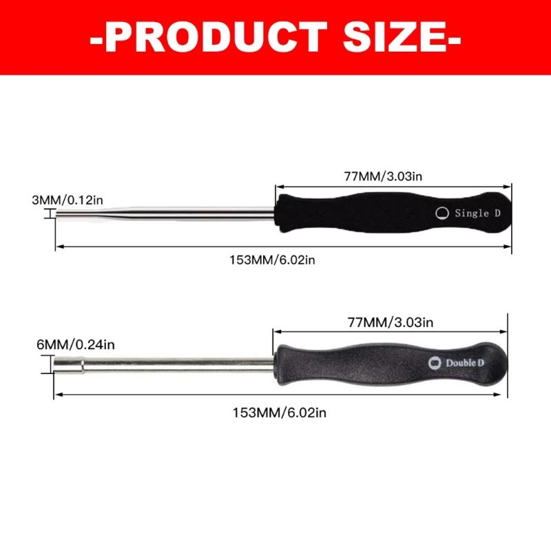 Assorted Tip Carburetor Adjustment Screwdriver with Recessed Screw Access, Textured Grip Handles and Metal Rods