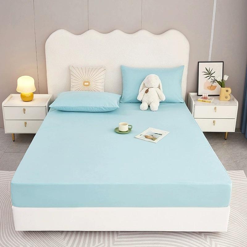 New Enclosed Waterproof Home Mattress Cover Soft Breathable Bed Cover for Single or Double Bed