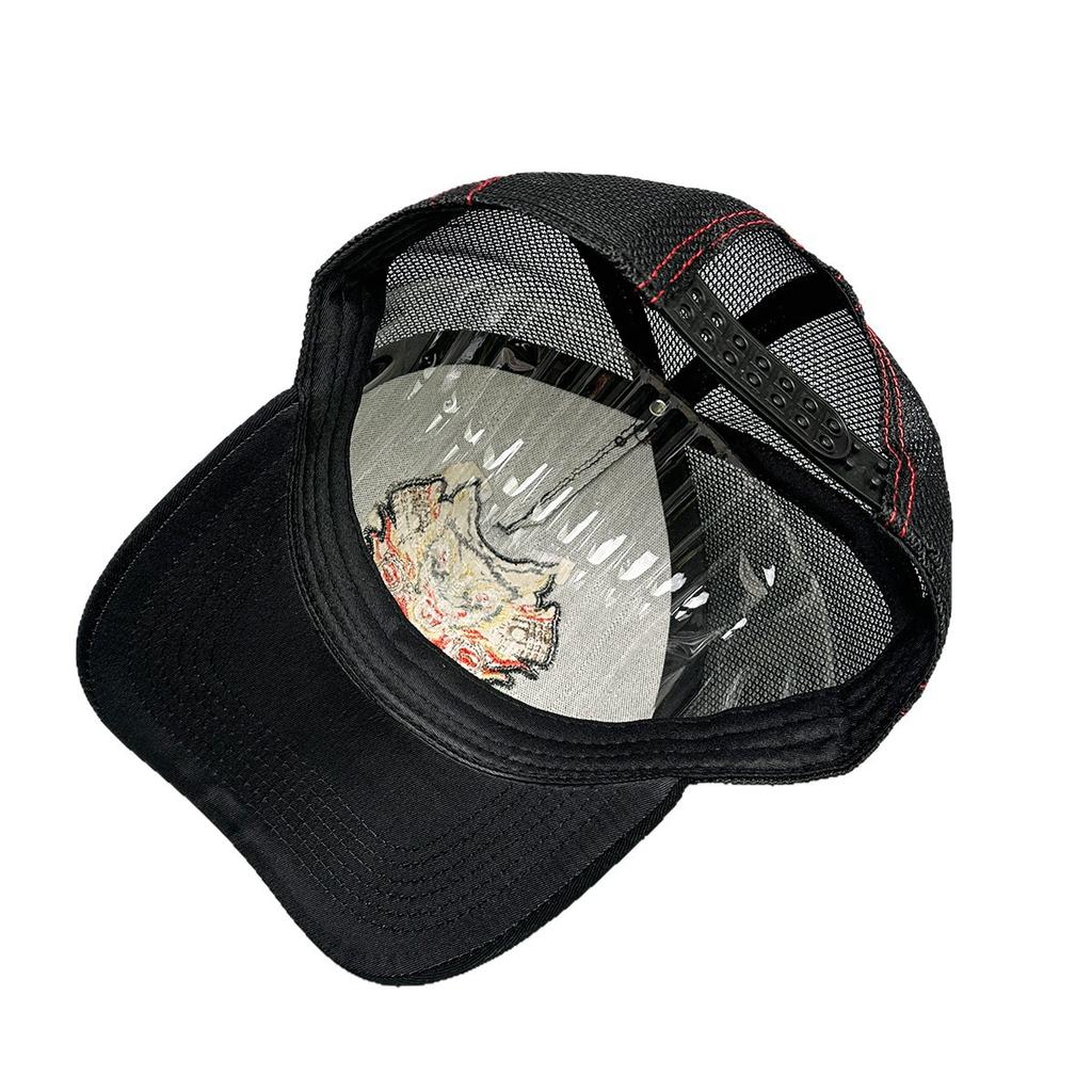 Spring And Summer Chinese Style Faucet Embroidered Baseball Cap Men'S And Women'S Shading Color Matching Personalized Outdoor Fashion Truck Hat