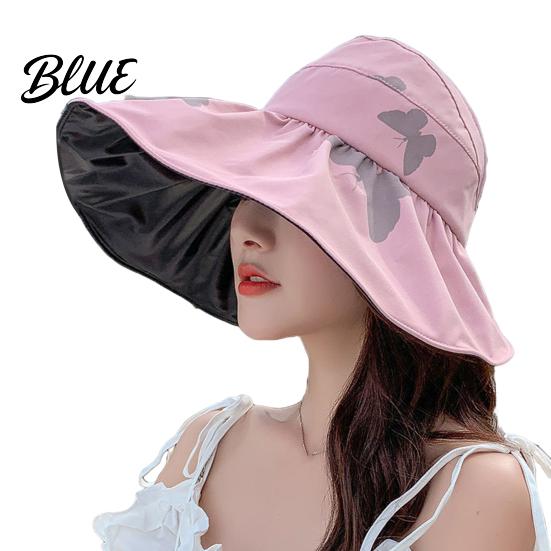 Sunshade Hat for Face Protection Women Sun Bucket Hat Wide Brim Summer Foldable Beach with UV Cap Breathable Outdoor Travel Comfortable Hiking