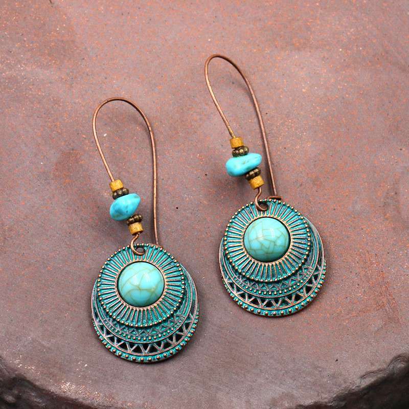 Vintage Boho Women Dangle Drop Long Earrings Charming Colour
