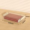 File Container Box Organizer Clear with Lid magazine Desk Home