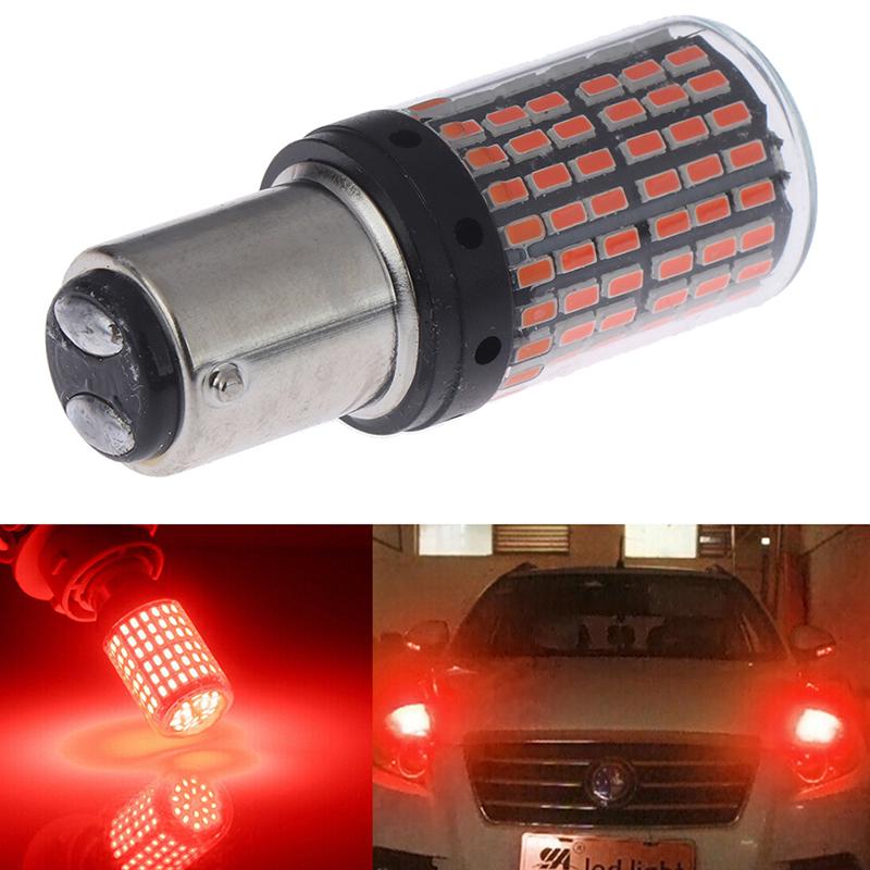 1Pc 1157 Led Red Canbus 3014 144-Smd Car Turn Signal Brake Light No Flash