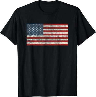 Vintage American Flag T-Shirt - Star Spangled Banner Design for All Ages