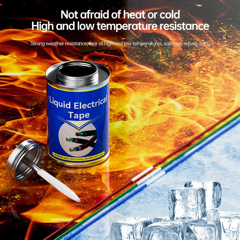 1/2pcs 30/125 ml Liquid Electrical Tape Insulating Tape Rubber Electrical Wire Cable Coat Fix Line Glue Liquid Insulation Paste