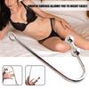 Anal Stimulator Safe Deep Insertion Silver Color Functional Anal Butt Hook Sex Toy for Couples