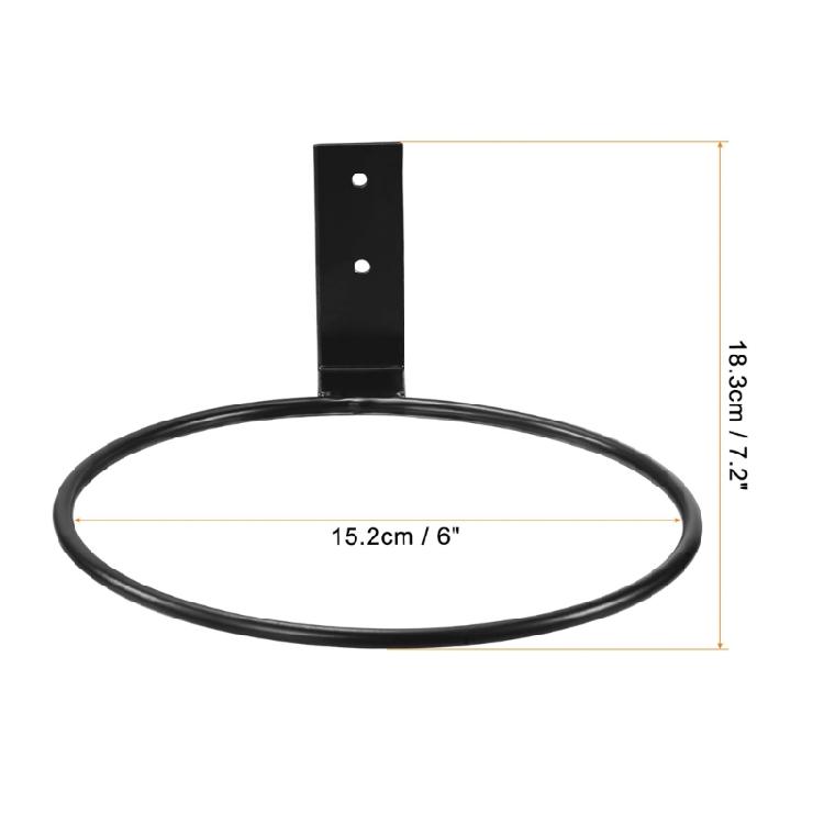 Indoor Outdoor Iron Plant Holder Wall Mount Flower Pots Rings for Balcony and Garden Decorative Hanging Planter Bracket