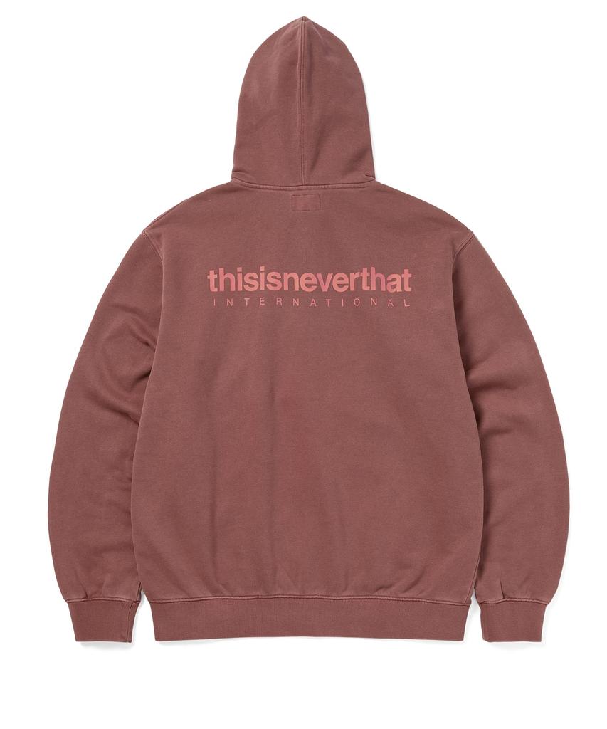 Thisisneverthat Intl. Logo Zip Up Hoodie Dried Rose
