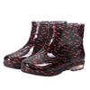 Women's Crystal Wear-Resistant Camouflage Rain Boots - Fashionable, Non-Slip, All-Season Outdoor Footwear.