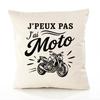 Cushion Cover I Can't I Have Motorcycle I Can't Minimalist | Fairtrade Cotton Canvas 305 G/m² Invisible Zip Size 40×40 Cm