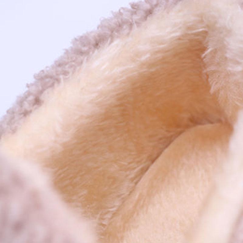 Doudou Shoes Women's Autumn and Winter All-match Flat Outer Wear Plus Velvet Thick Warm Cotton Shoes