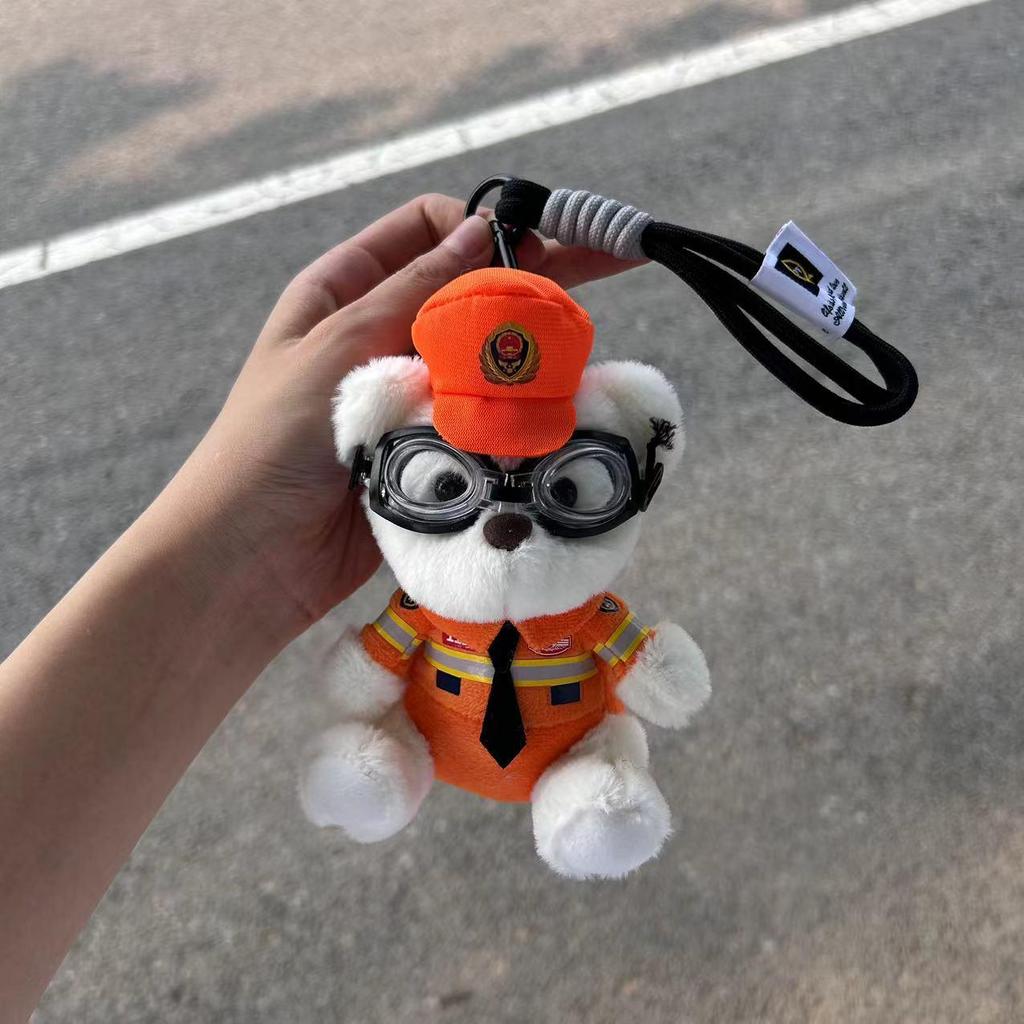 Custom Police & Firefighter Bear Pendant Charm for Bags