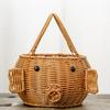 Högkvalitativ Bärbar Imitation Rotting Flätad Korg Handflätad 5 Stilar Bröd Fruktbricka Förvaringskorg Rustik Blomsterkorg