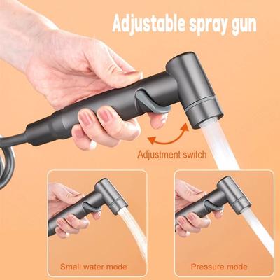 Toilet Cleaning Bidet Spray Set High-Pressure Handheld Double Outlet Sprayer Bathroom Shower Head Toilet Flush Spray Anal Douche
