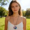 Heart Necklace Korea Pop Pendant Anime Movie Hunters Design Jewelry